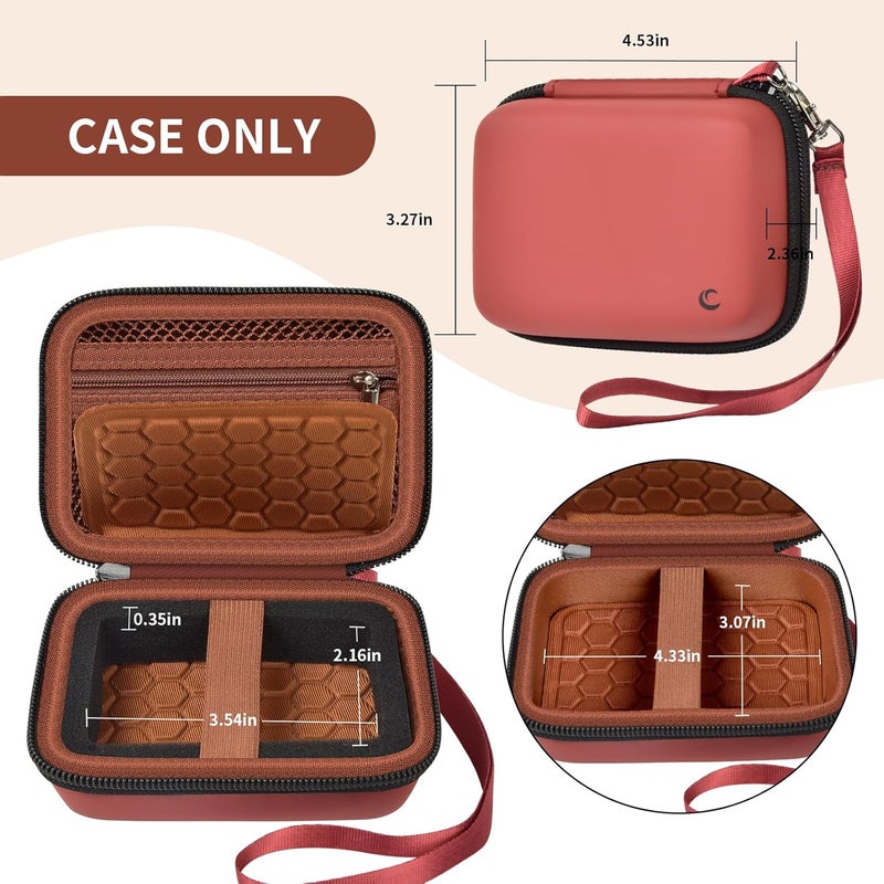 Comecase Carrying & Protective Case for Digital Camera, AbergBest 21 Mega Pixels 2.7" LCD Rechargeable HD/Kodak Pixpro/Canon PowerShot ELPH 180/190 / Sony DSCW800 / DSCW830 Cameras for Travel - Brown - Image 5